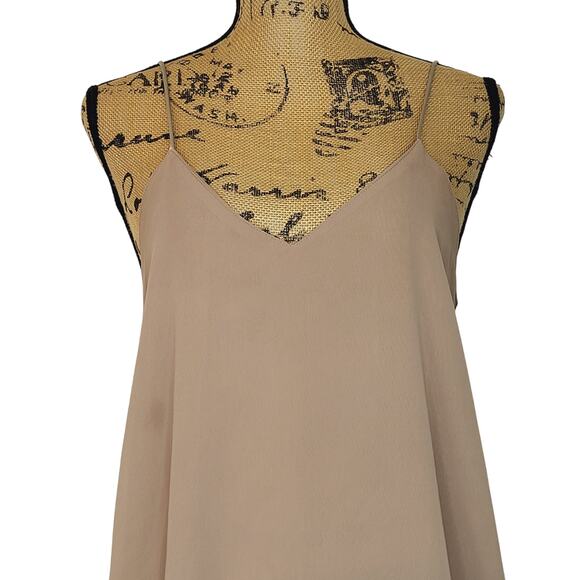 Umgee Tan Spaghetti Strap Sweetheart Neckline Tank Top Size Medium - Picture 3 of 8